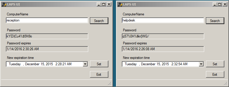 LAPS success UI